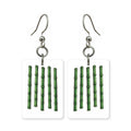 Five of Bamboo Mahjong Earrings | FWMJ1