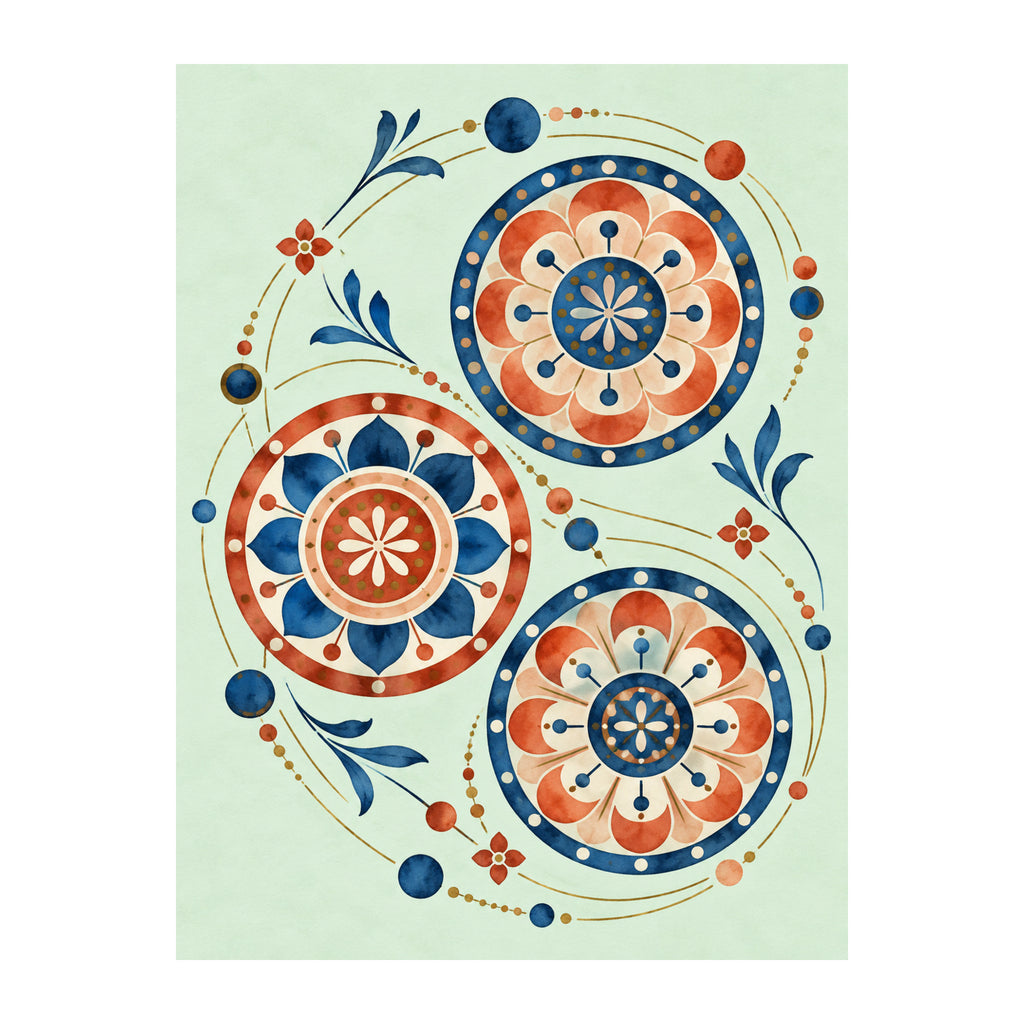 Rosette Orbitals Mahjong artwork