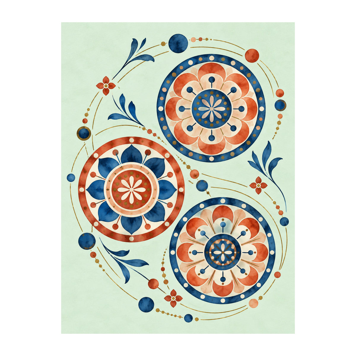 Rosette Orbitals Mahjong artwork