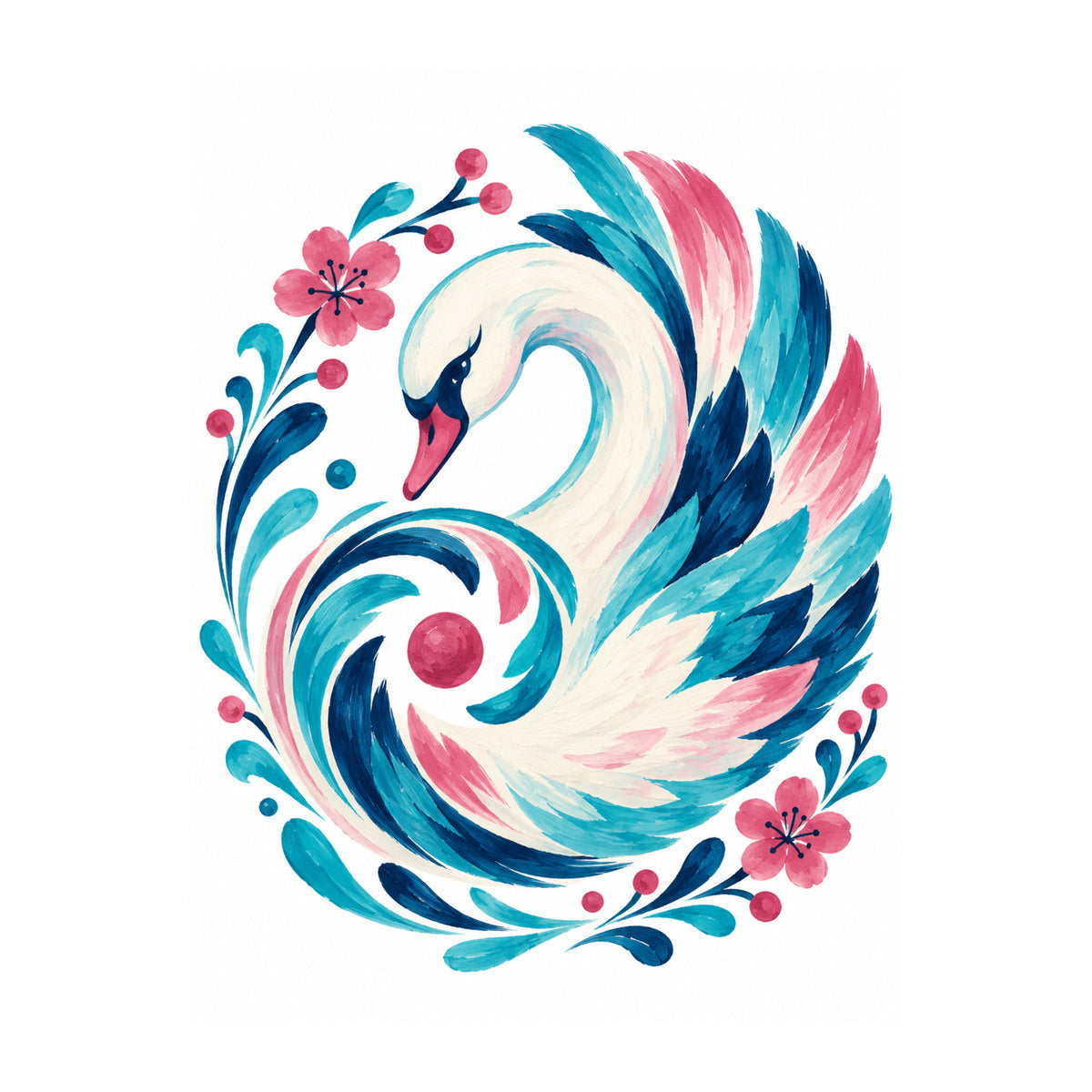 Swan Spiral Mahjong artwork