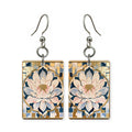 Lotus Medallion Dot Mahjong Earrings | FWMJ20