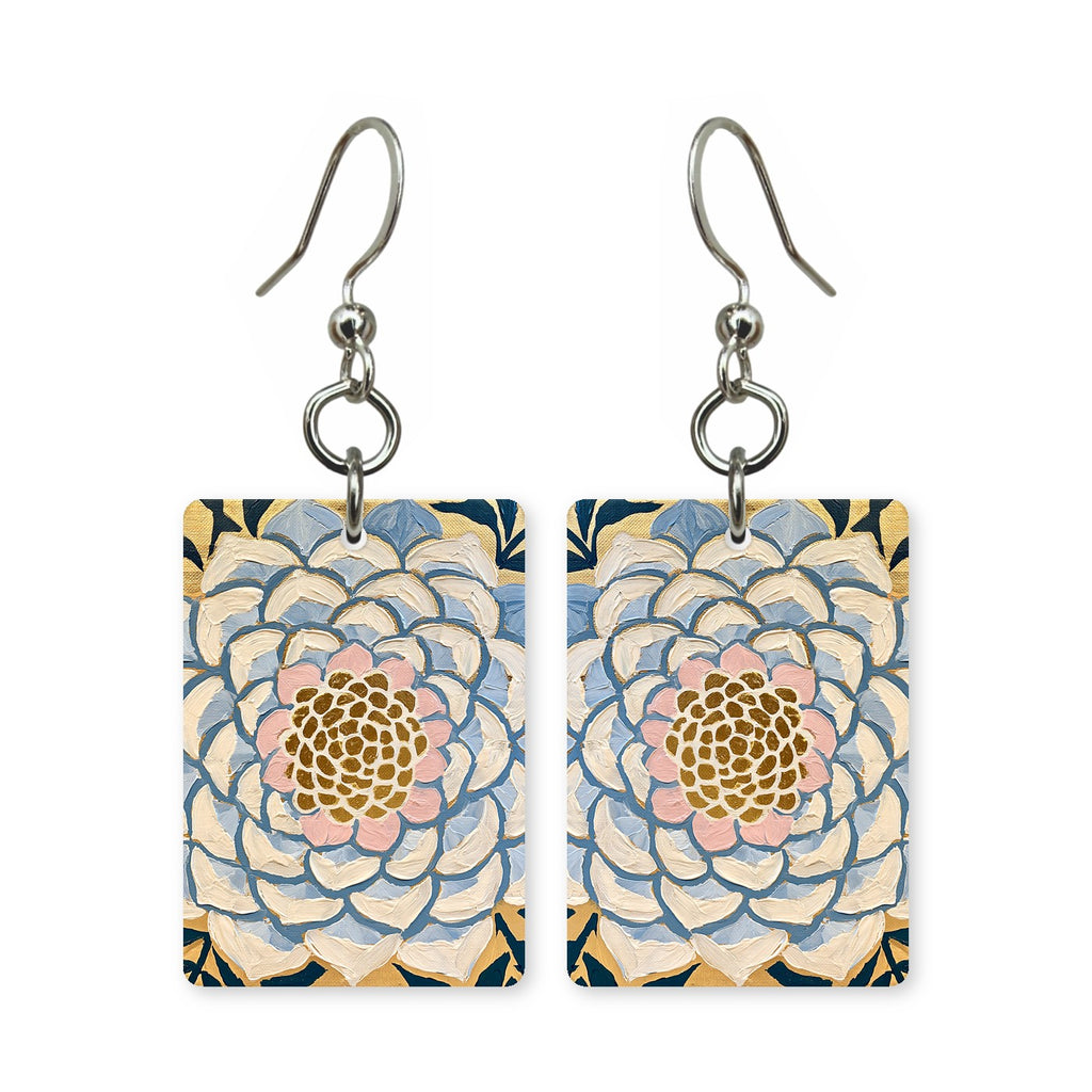 Golden Dot Bloom Mahjong Earrings | FWMJ21