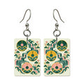 Water Steps Mahjong earrings, pair mockup