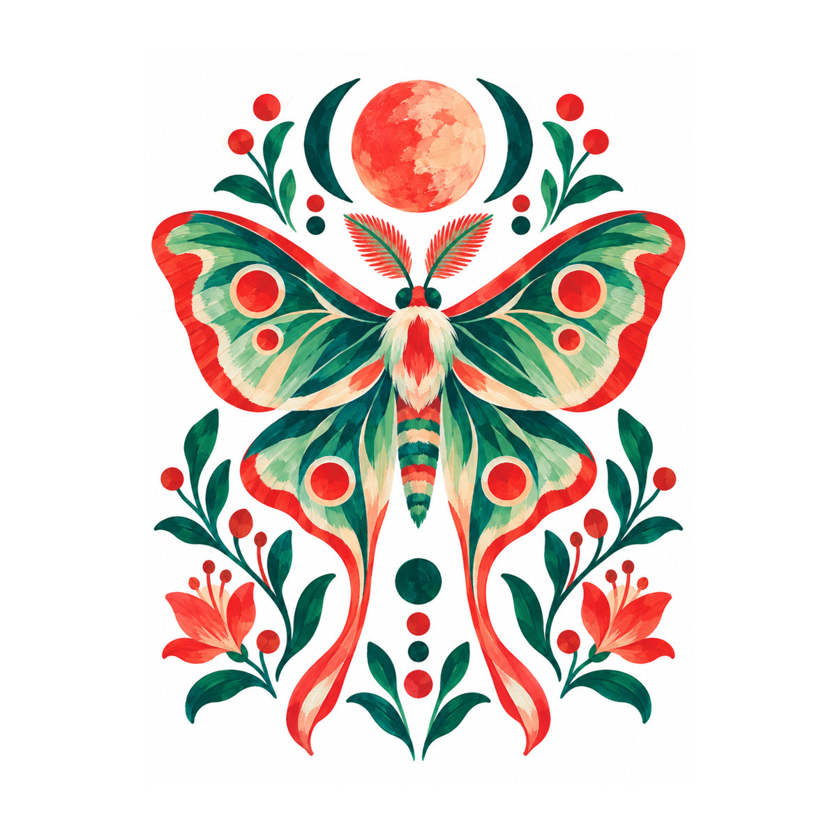 Moth Moon Mahjong artwork