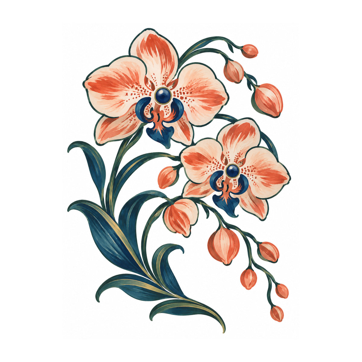 Orchid Cascade Mahjong artwork