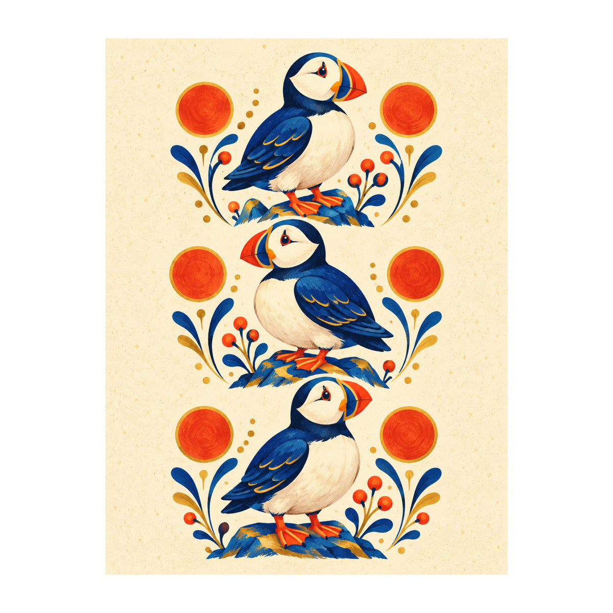 Puffin Pips Mahjong artwork