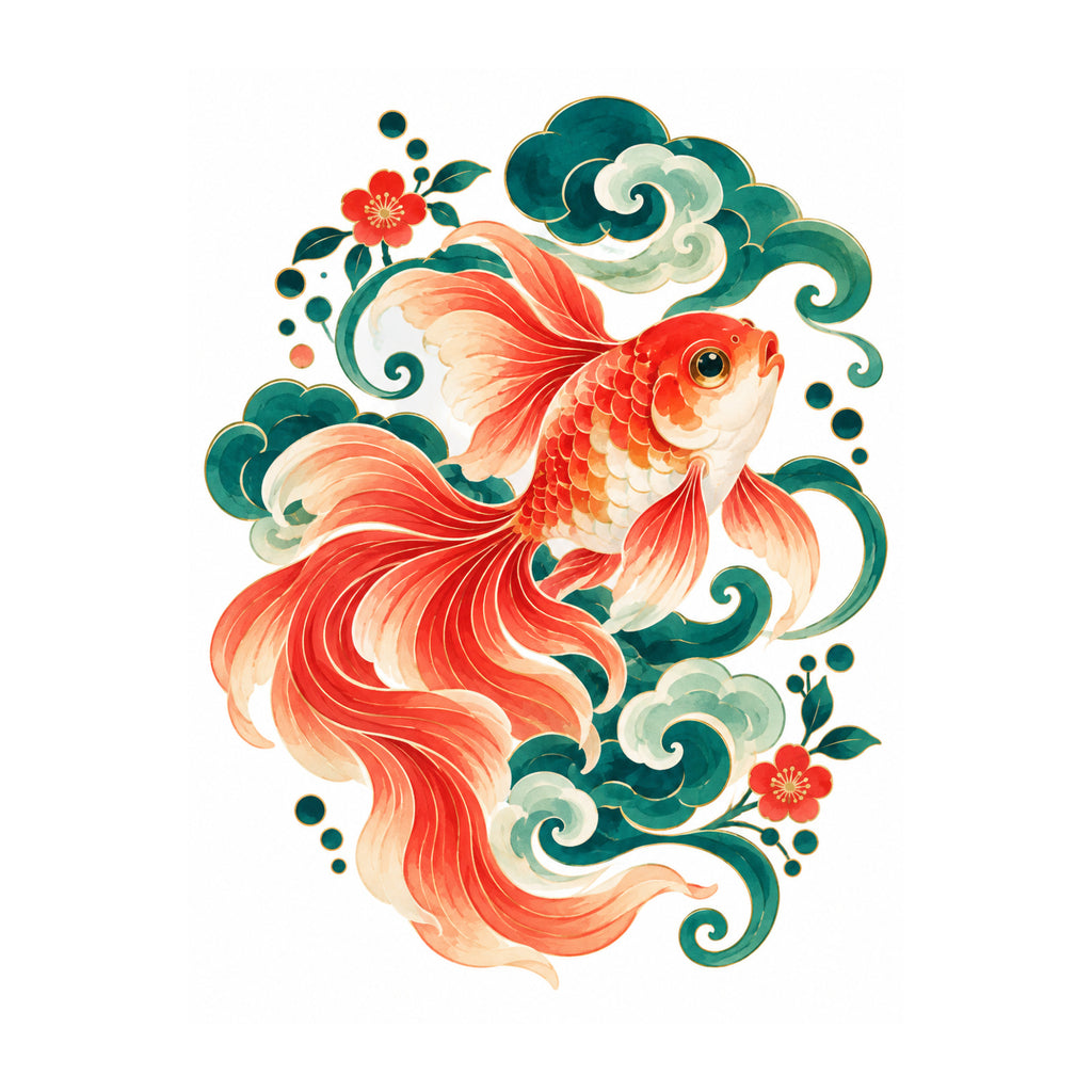 Goldfish Cloud Mahjong artwork