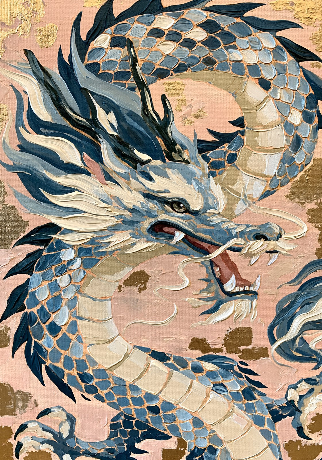 Mosaic Dragon Mahjong Earrings | FWMJ30