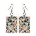 Mosaic Dragon Mahjong Earrings | FWMJ30