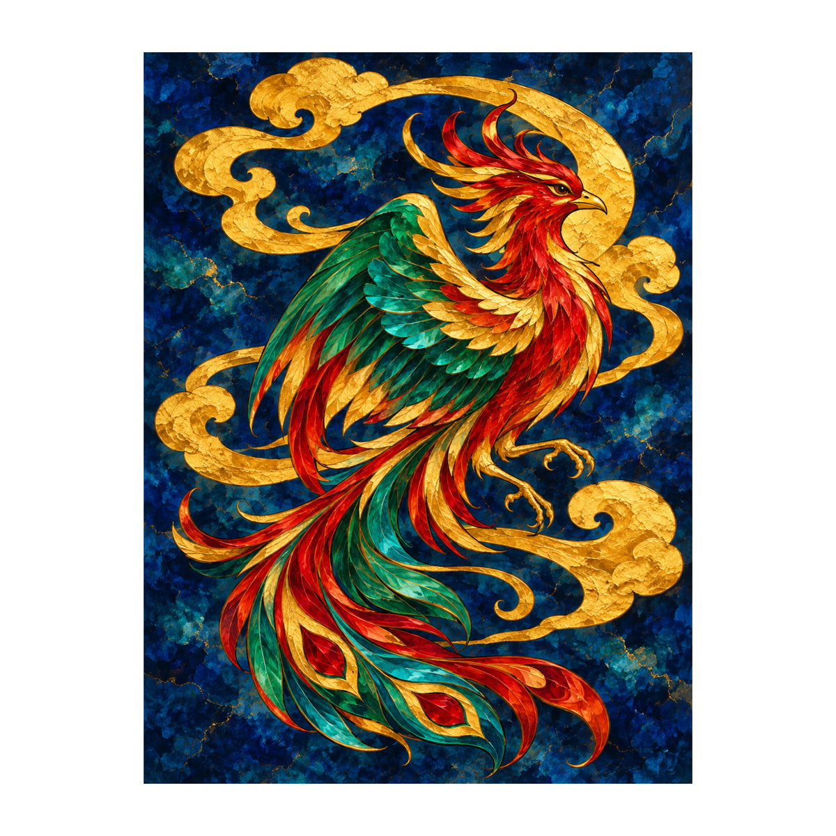 Phoenix in Jewel Light — original Chinese-inspired artwork