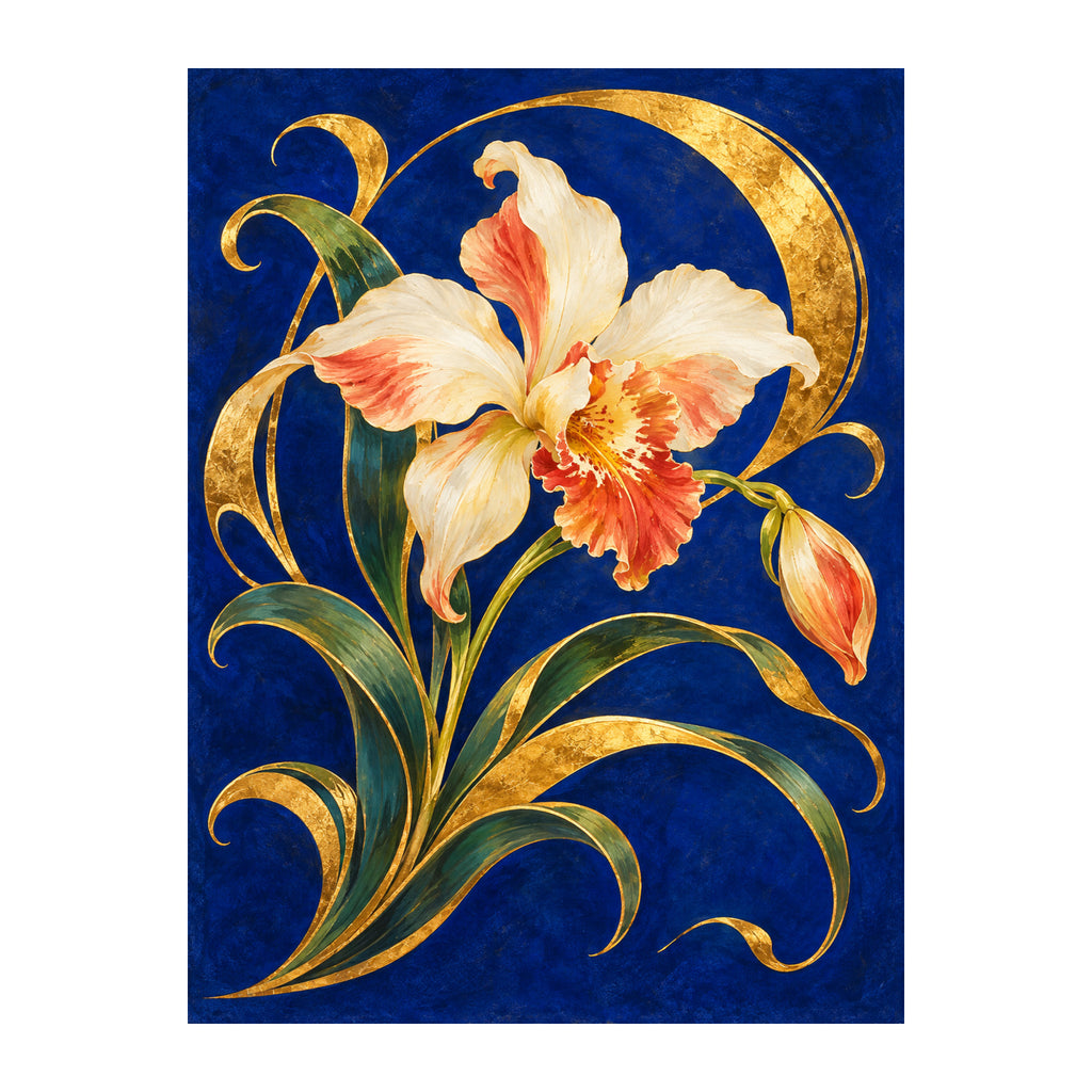 Orchid Arabesque — original Chinese-inspired artwork