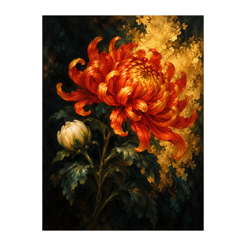 Chrysanthemum in Velvet — original Chinese-inspired artwork