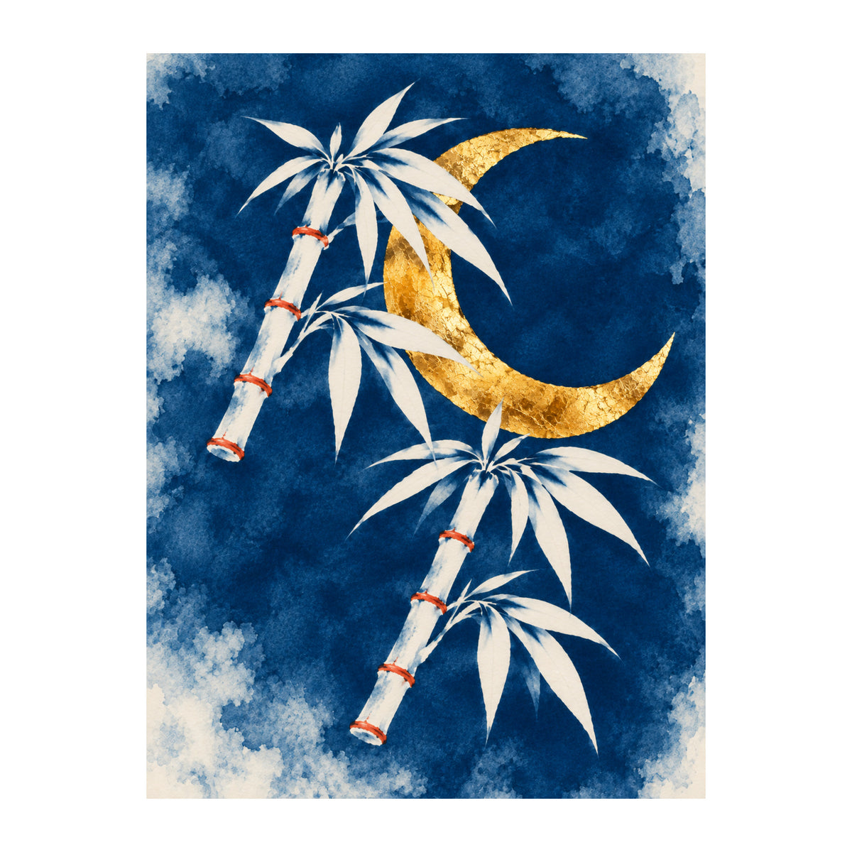 Bamboo in Blue — original Chinese-inspired artwork