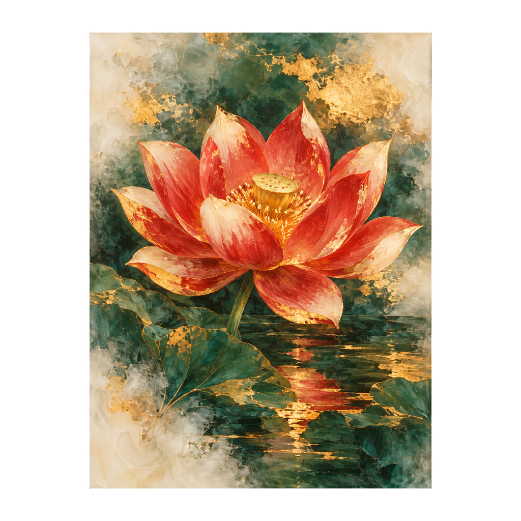 Lotus in Wax — original Chinese-inspired artwork