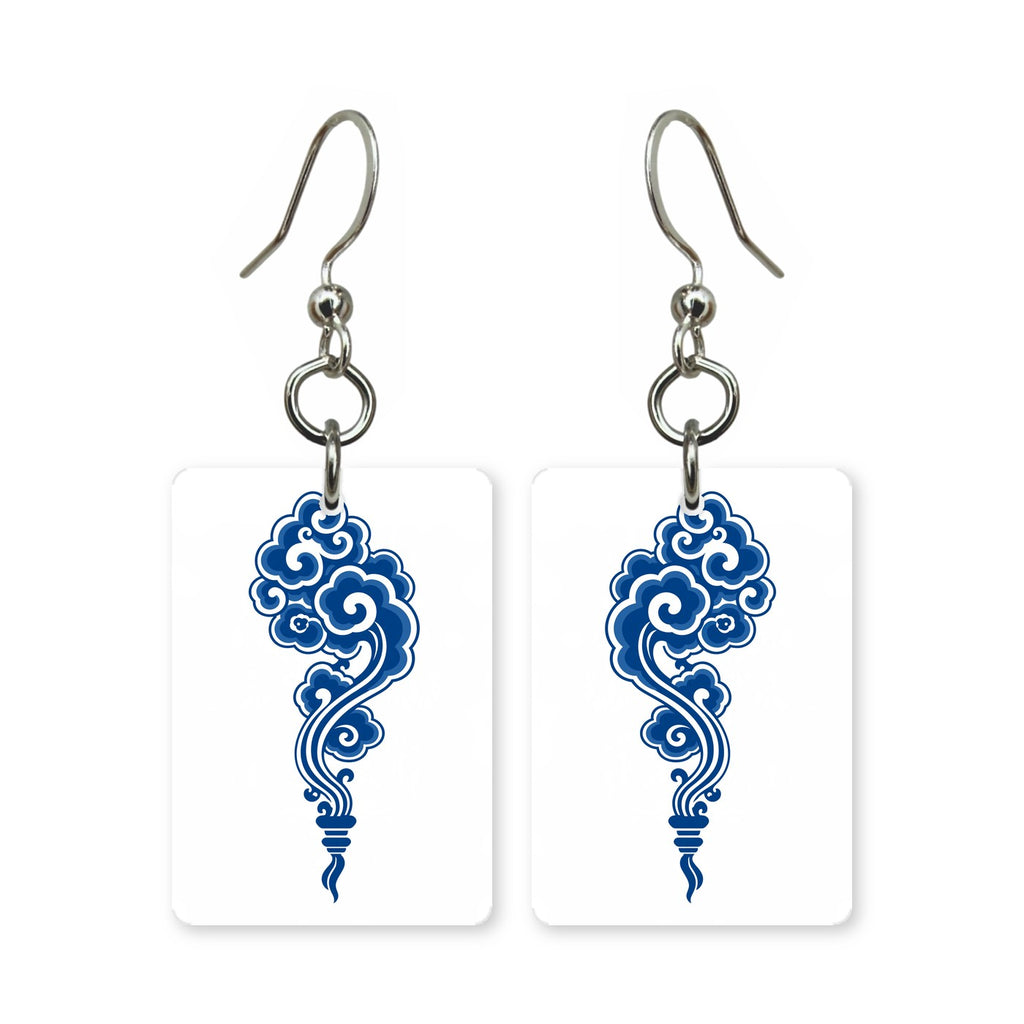 Rising Cloud Mahjong Earrings | FWMJ34