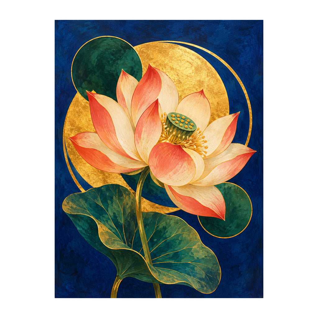 Lotus Orbit — original Chinese-inspired artwork