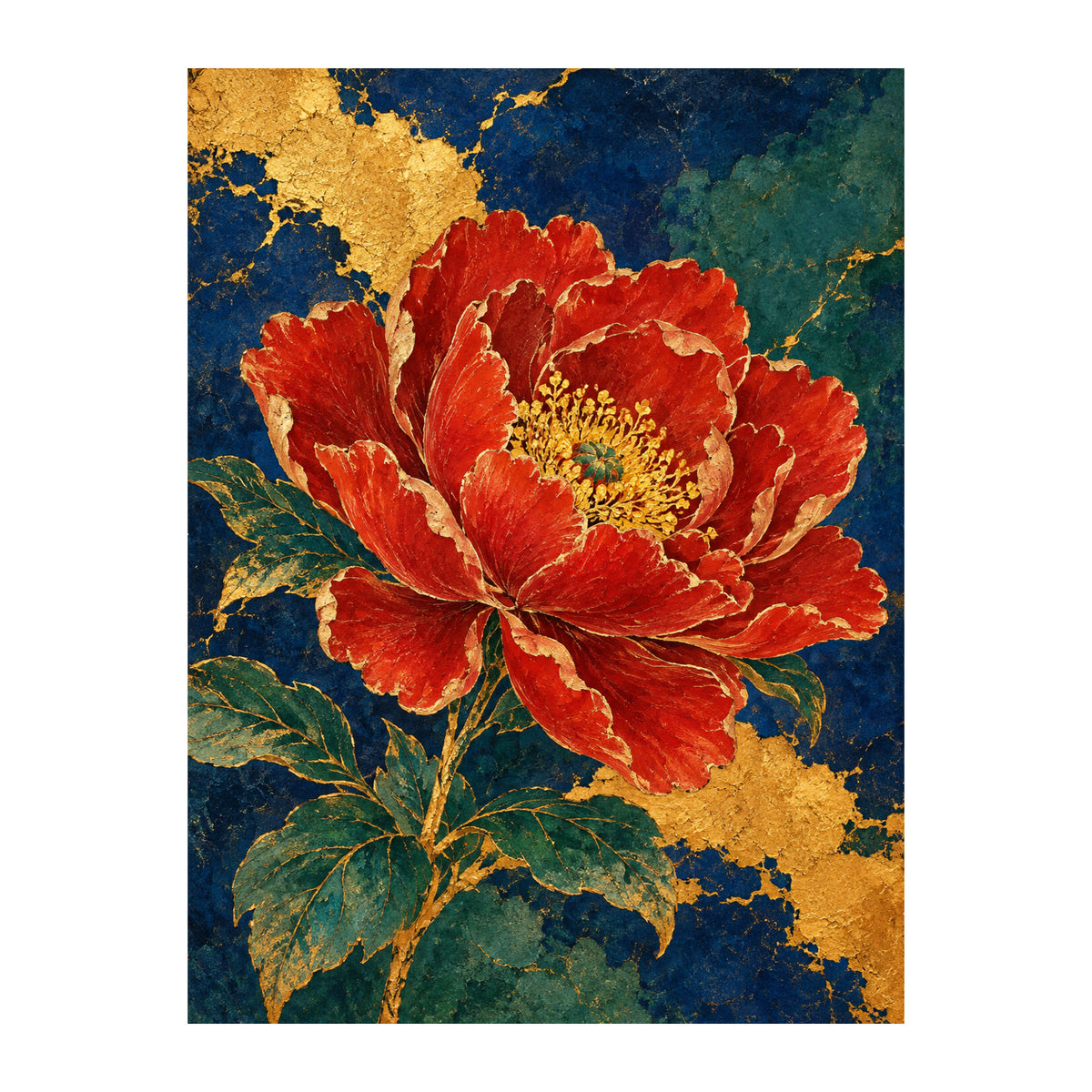 Peony in Plaster — original Chinese-inspired artwork