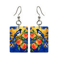 Jewel Orchard — 3:4 Mahjong earring pair