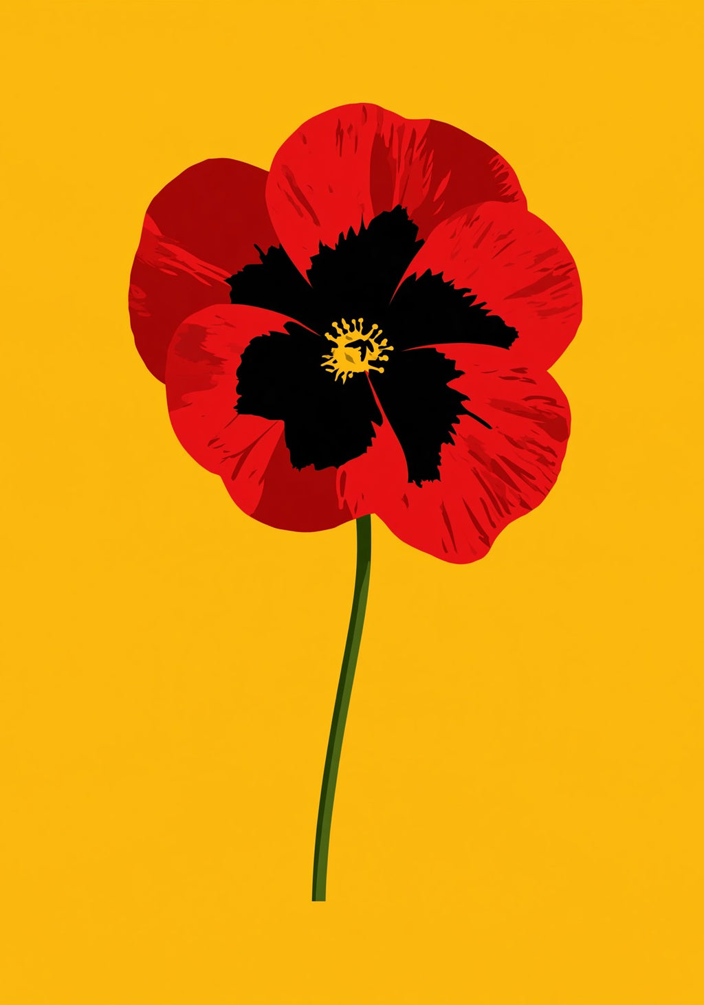 Red Poppy Mahjong Earrings | FWMJ40