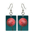 Chrysanthemum Pom Mahjong Earrings | FWMJ41