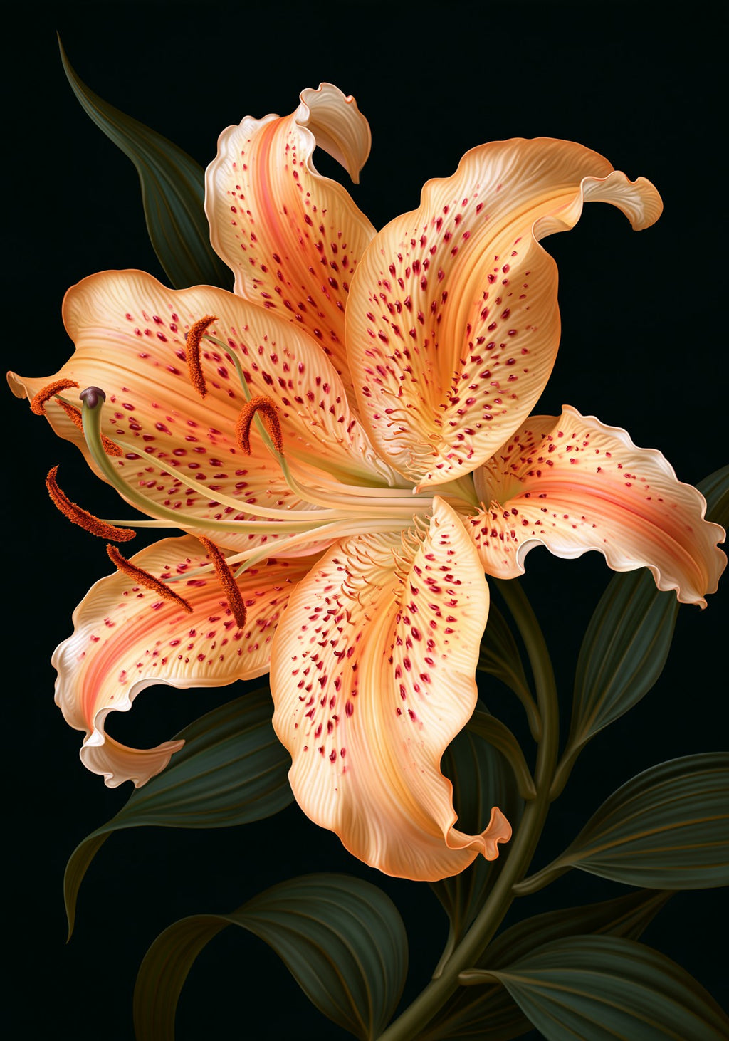 Tiger Lily Mahjong Earrings | FWMJ43