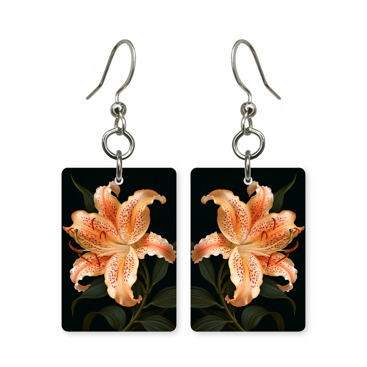 Tiger Lily Mahjong Earrings | FWMJ43