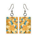 Golden Lilies Mahjong Earrings | FWMJ44