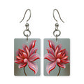 Crimson Petals Mahjong Earrings | FWMJ45