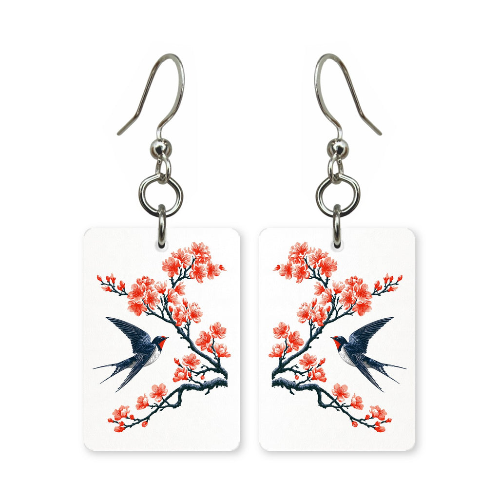 Spring Swallow Mahjong Earrings | FWMJ50