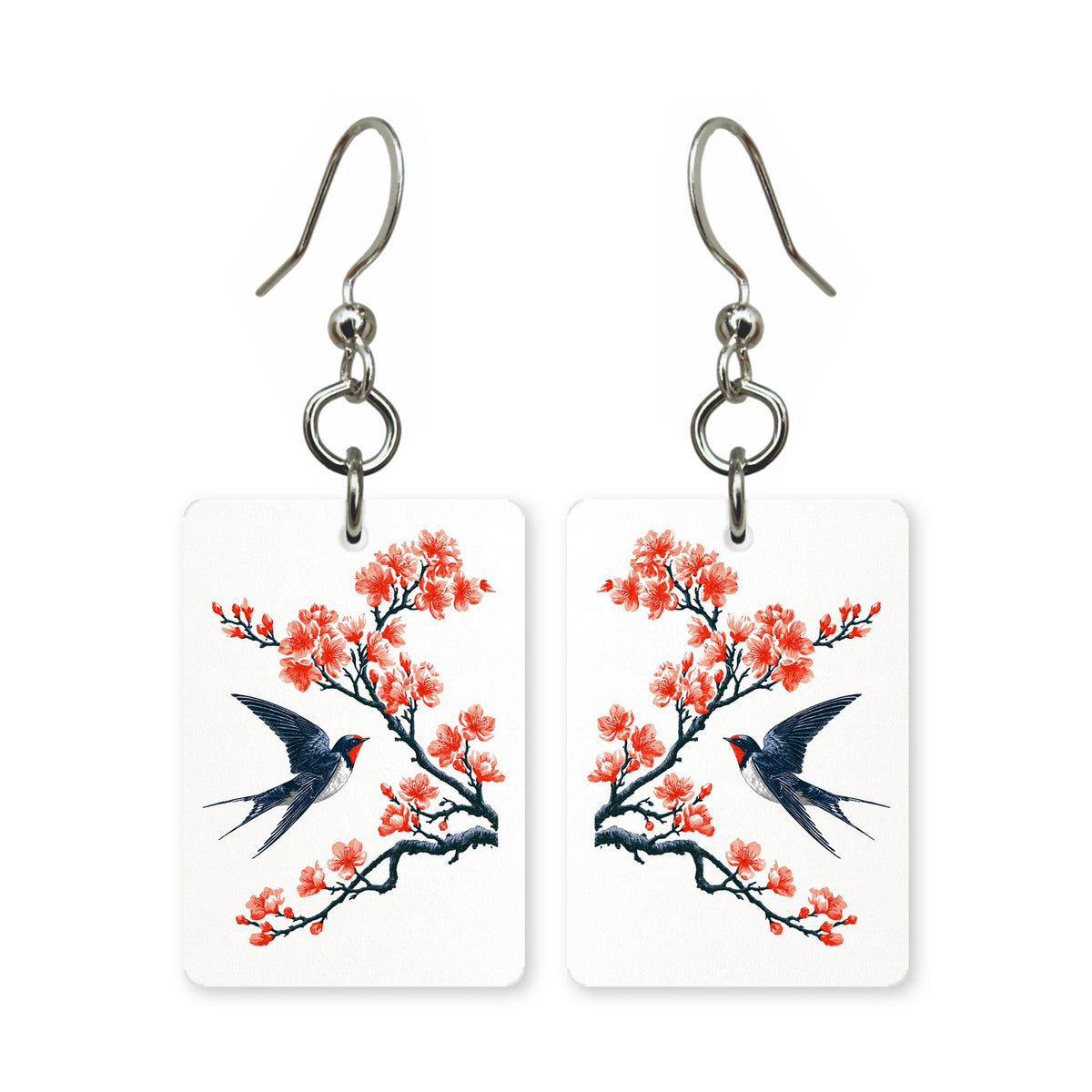 Spring Swallow Mahjong Earrings | FWMJ50