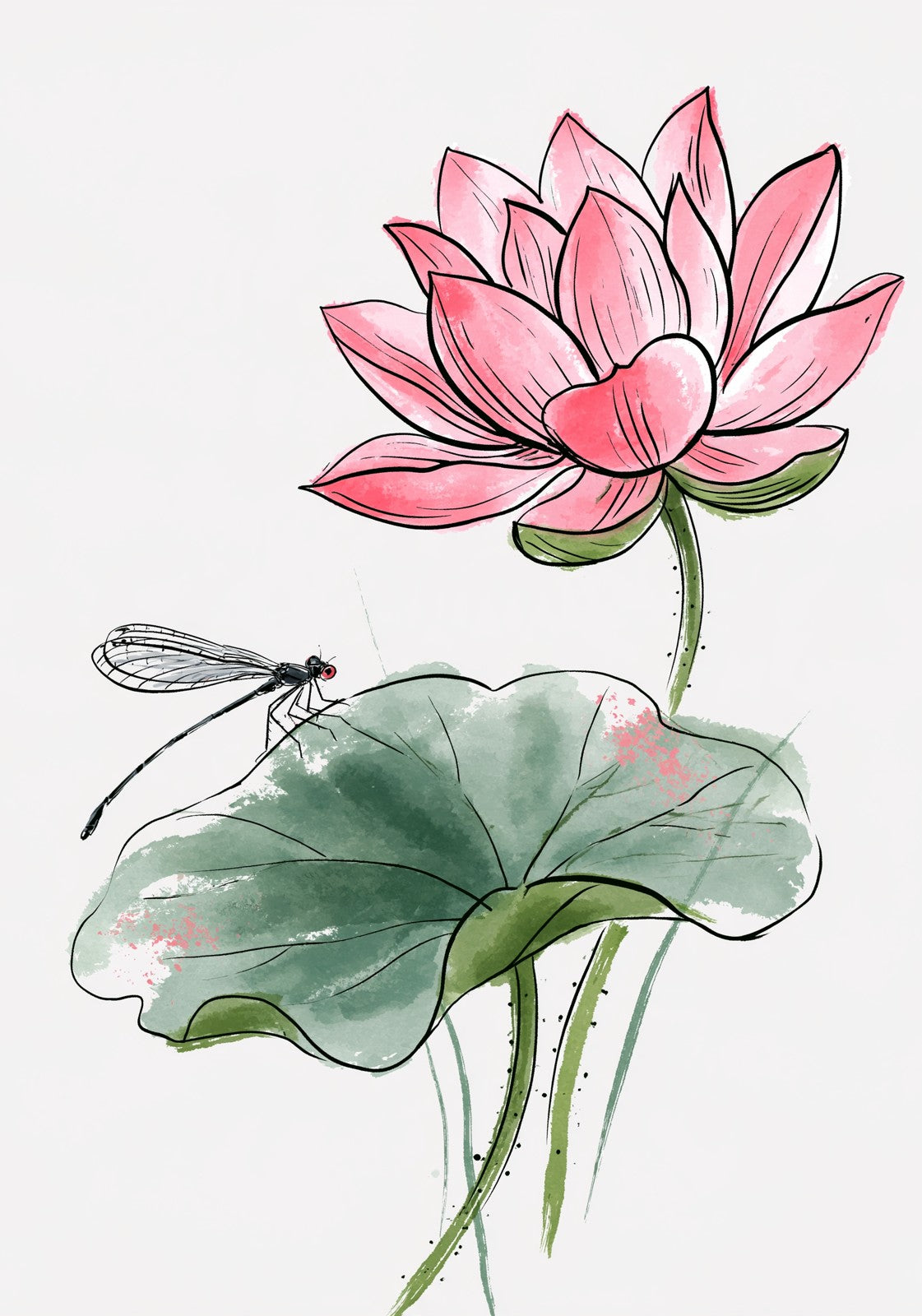 Summer Lotus Mahjong Earrings | FWMJ52