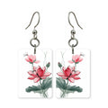 Lotus Dragonfly Mahjong Earrings | FWMJ53