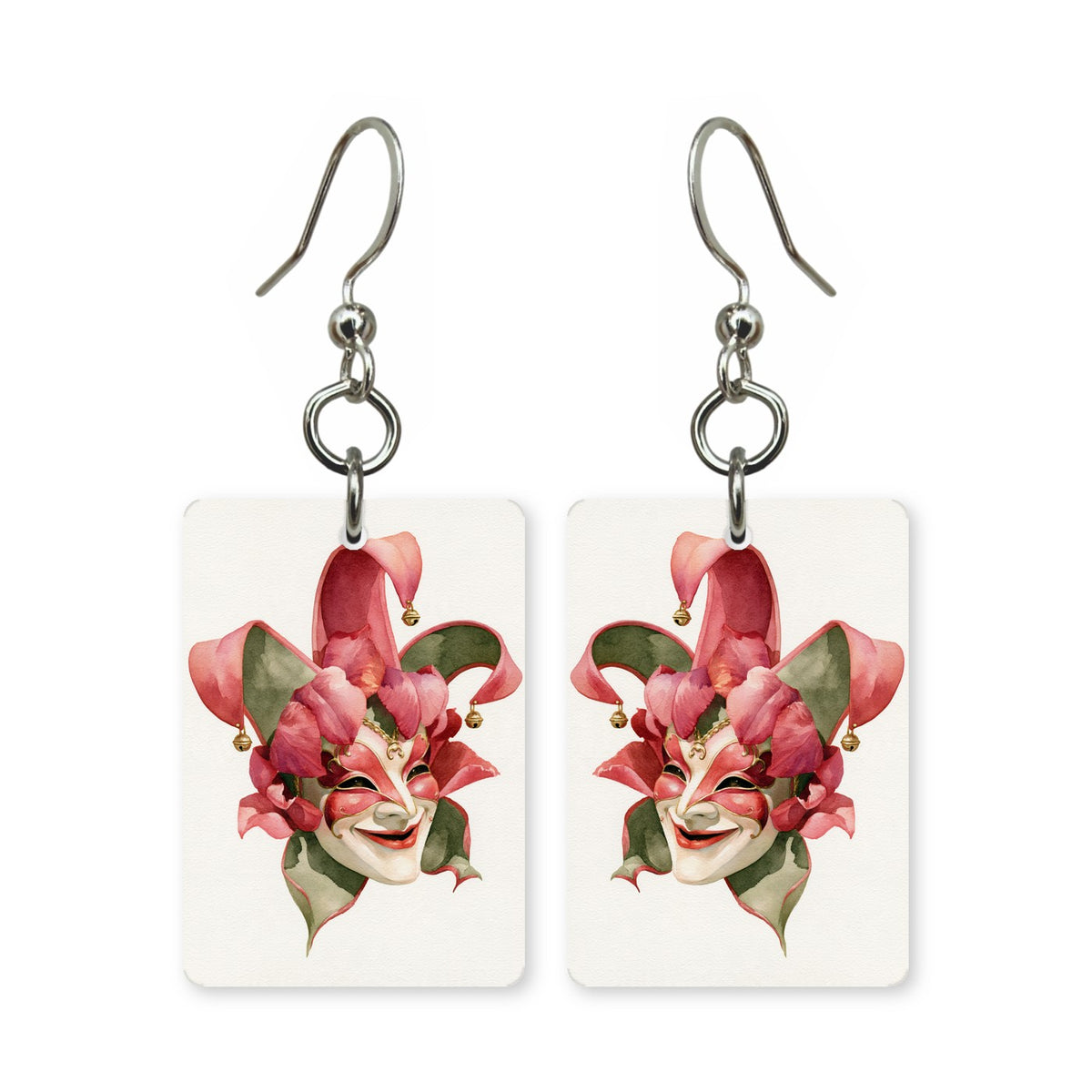 Jester Joker Mahjong Earrings | FWMJ58
