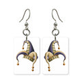 Harlequin Hat Mahjong Earrings | FWMJ65