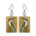 Golden Bee-Eater Mahjong Earrings | FWMJ70