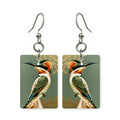 Jade Bee-Eater Mahjong Earrings | FWMJ71