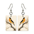 Oriole Branch Mahjong Earrings | FWMJ74