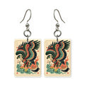 Hawk Tile Mahjong Earrings | FWMJ75
