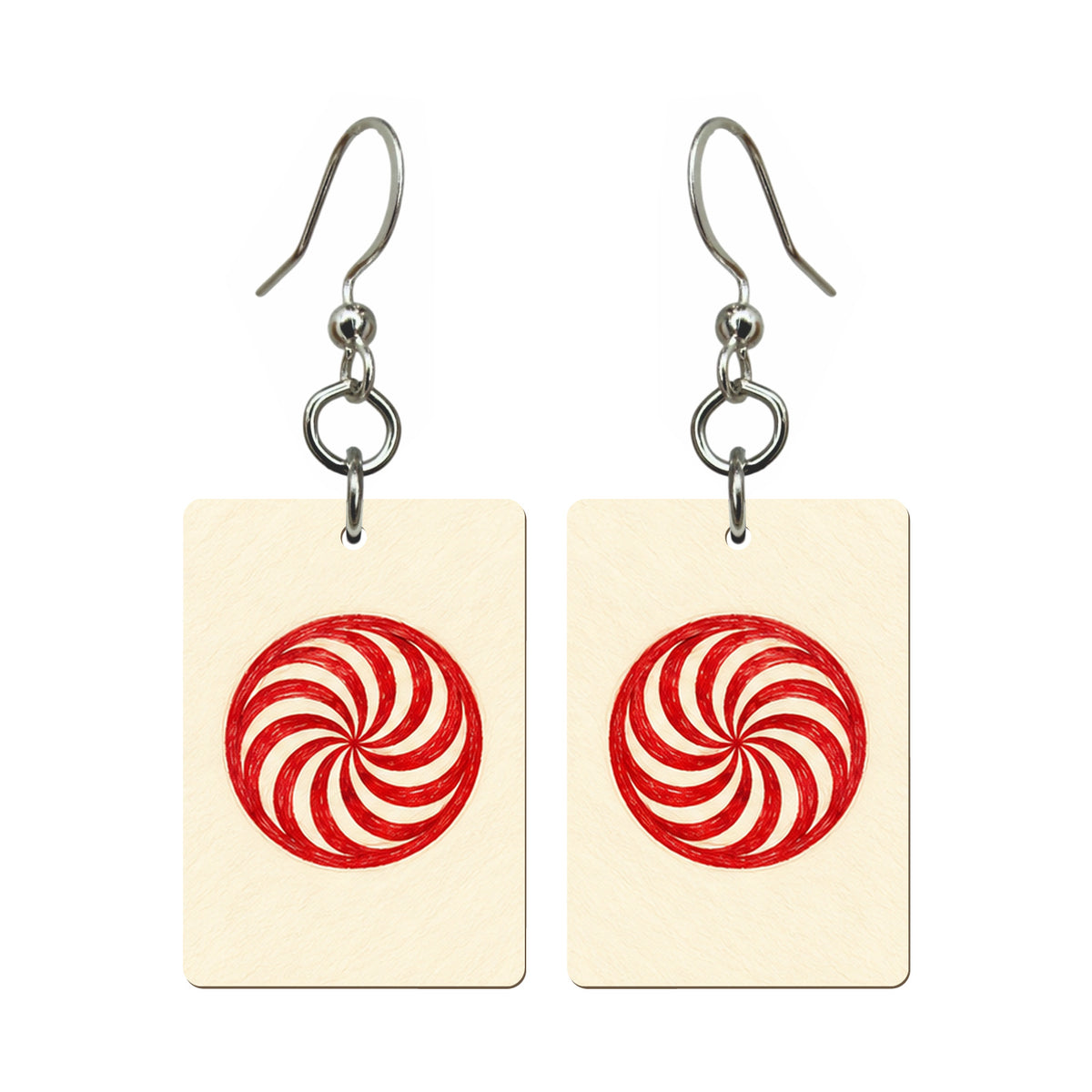 Pencil Bamboo One Dot Mahjong earrings FWMJ76