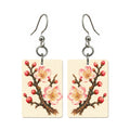 Pencil Bamboo Plum Blossom Mahjong earrings FWMJ86