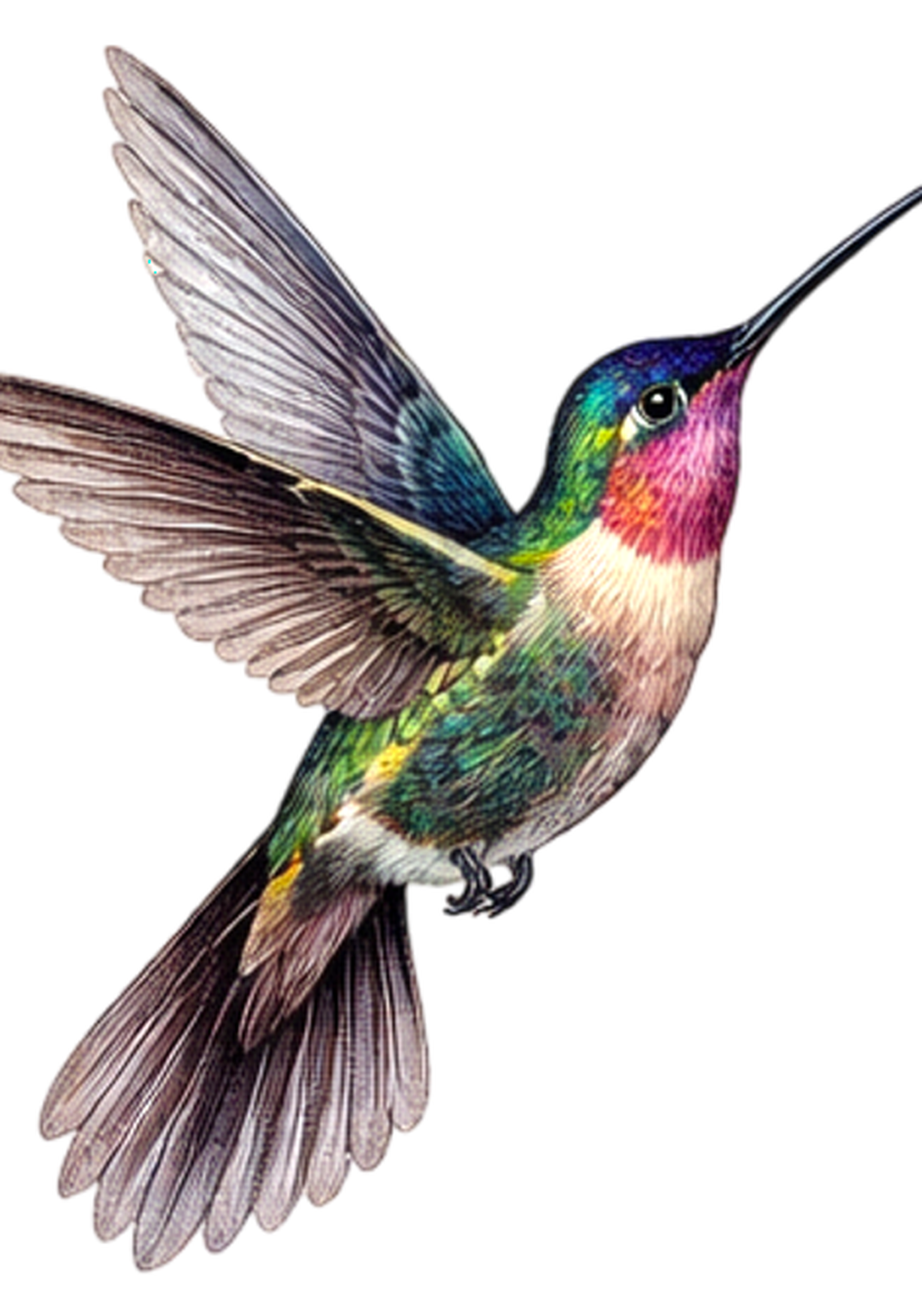 Amethyst Hummingbird Earrings | FWP129C