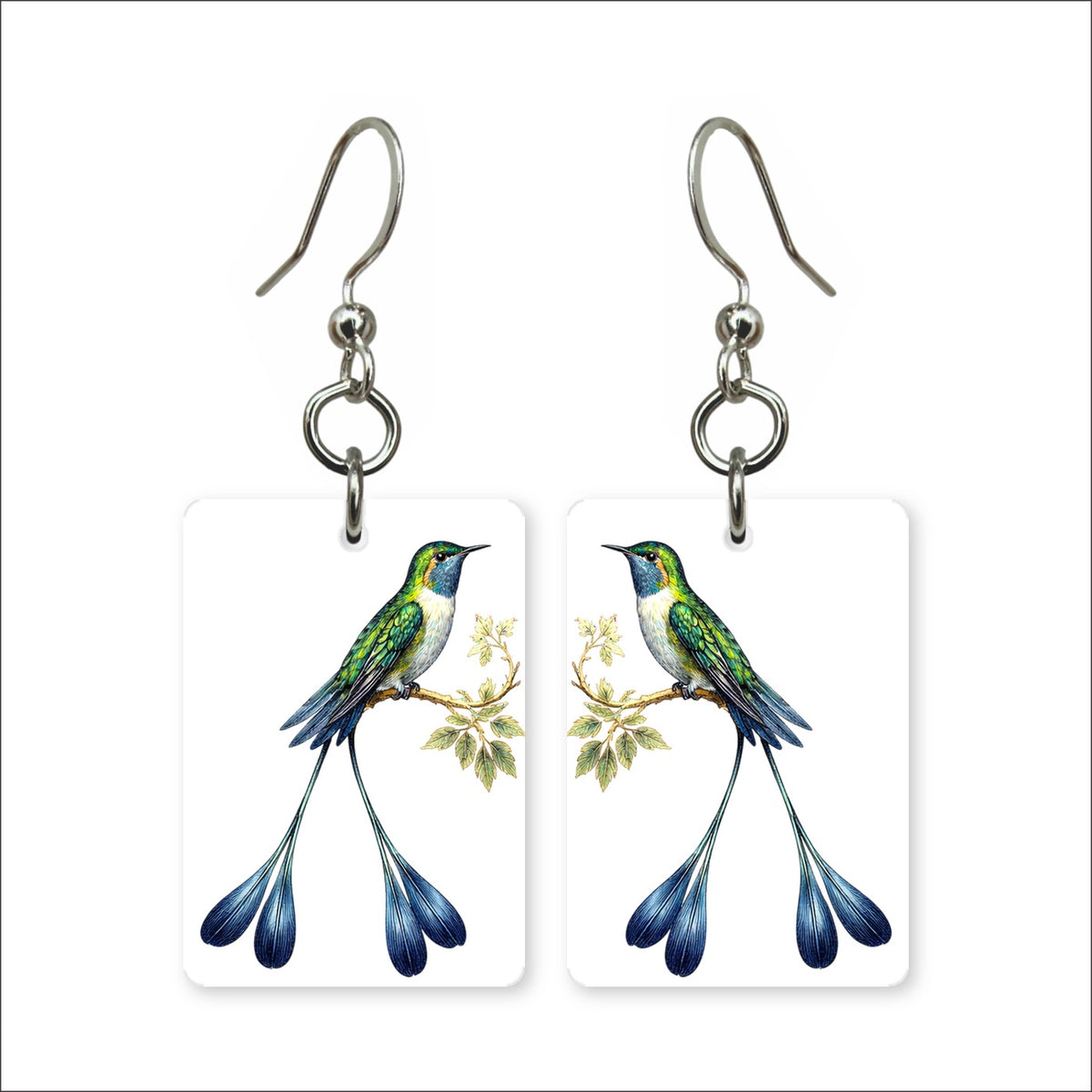 Streamertail Hummingbird Earrings | FWP129E