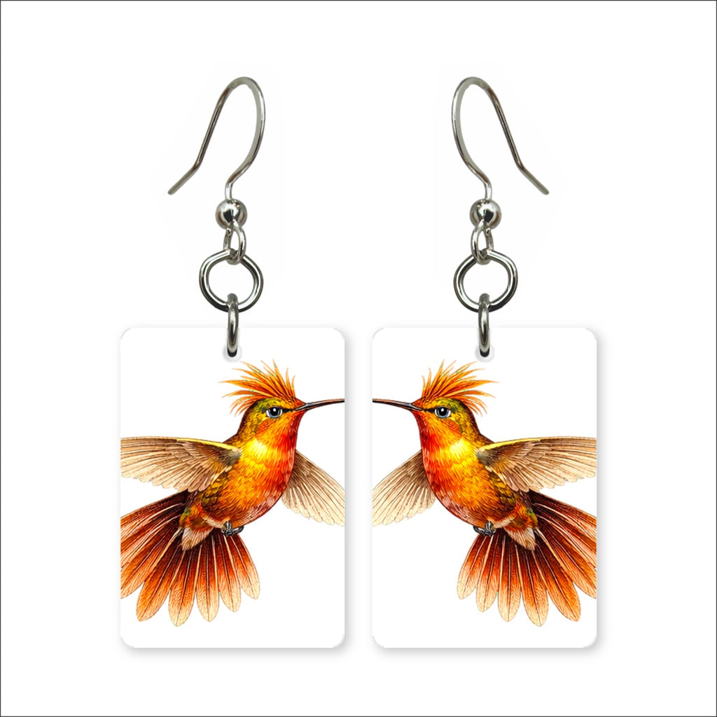 Fiery Hummingbird Earrings | FWP129F
