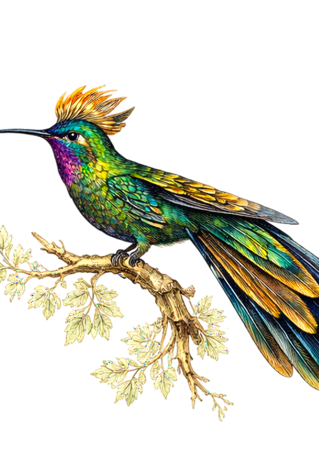 Emerald Hummingbird Earrings | FWP129G