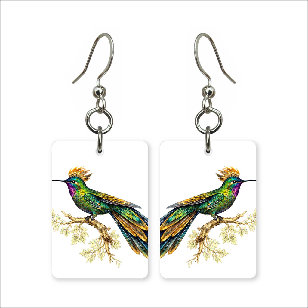 Emerald Hummingbird Earrings | FWP129G