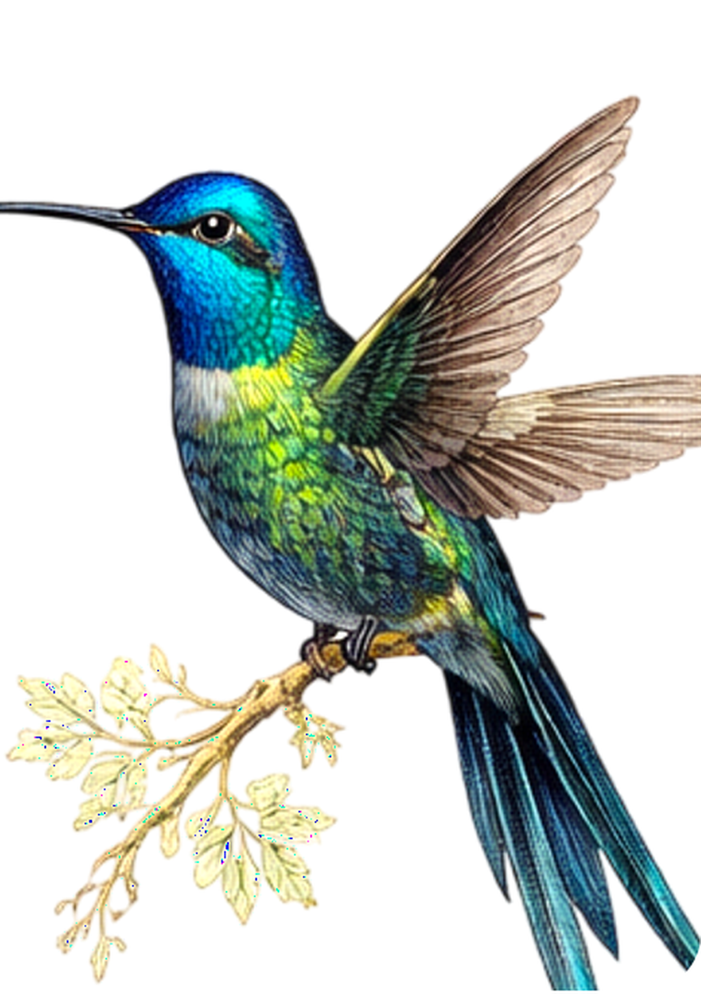 Sapphire Hummingbird Earrings | FWP129J