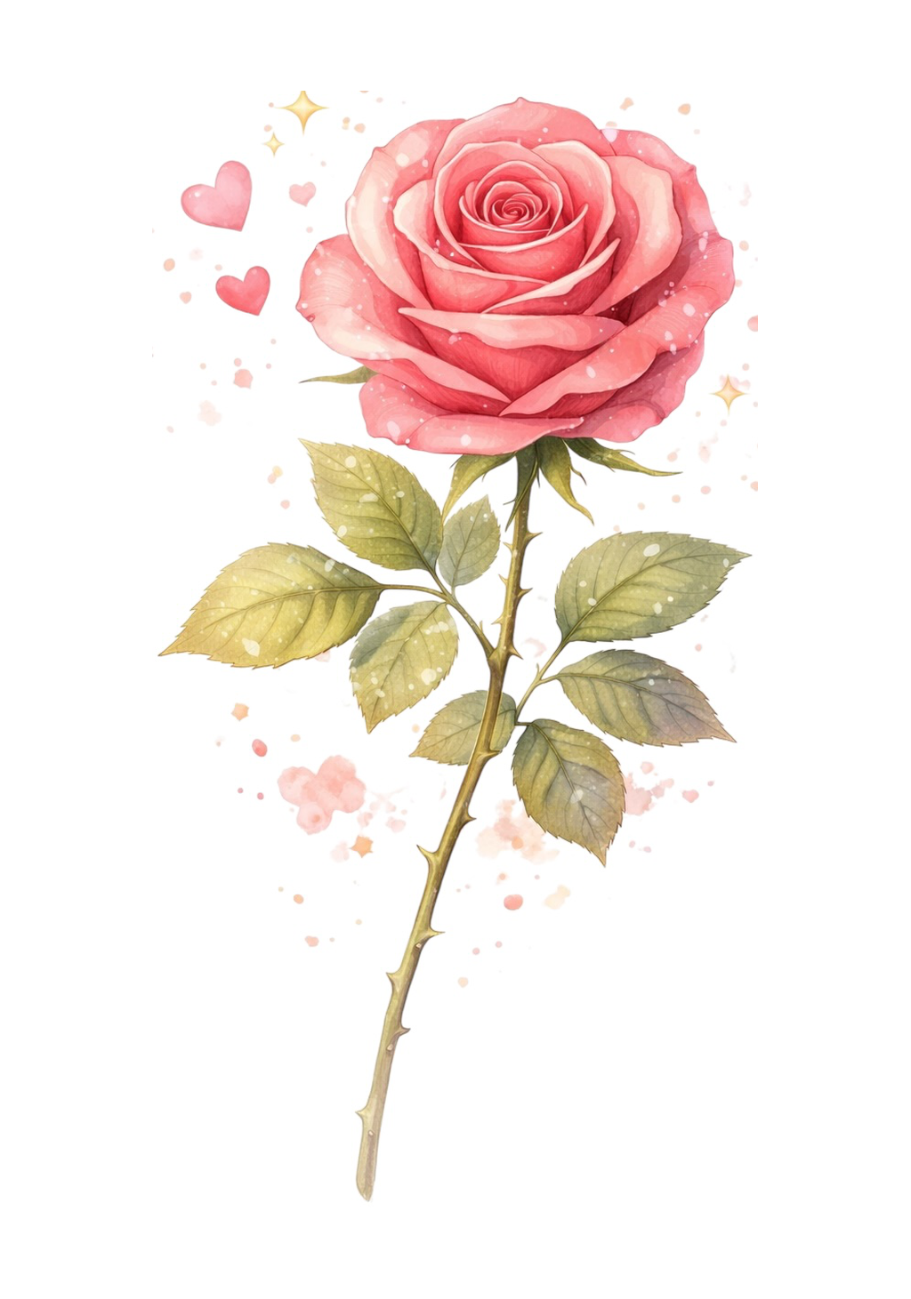 Pink Rose Earrings | FWP17A
