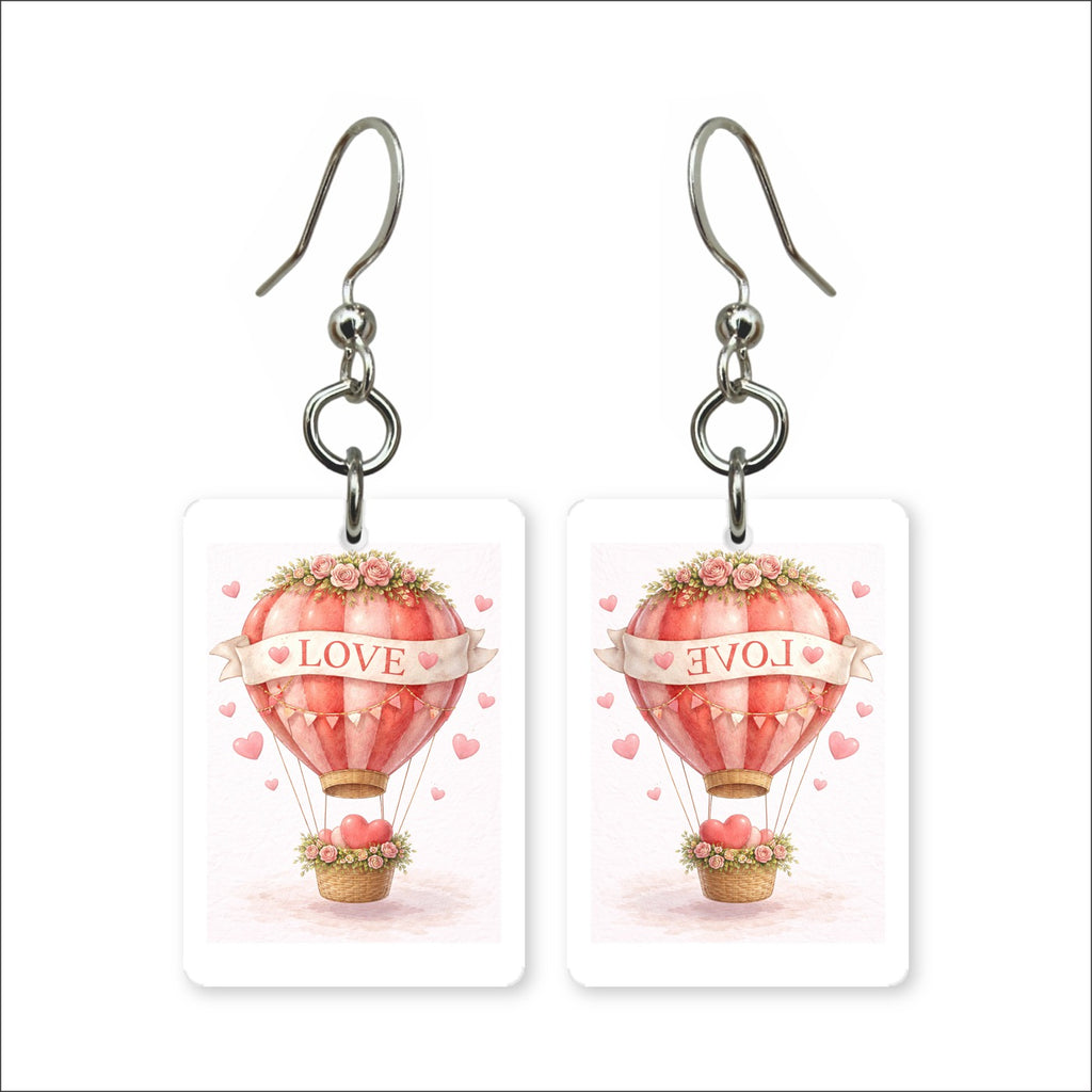 Love Hot Air Balloon Earrings | FWP17C