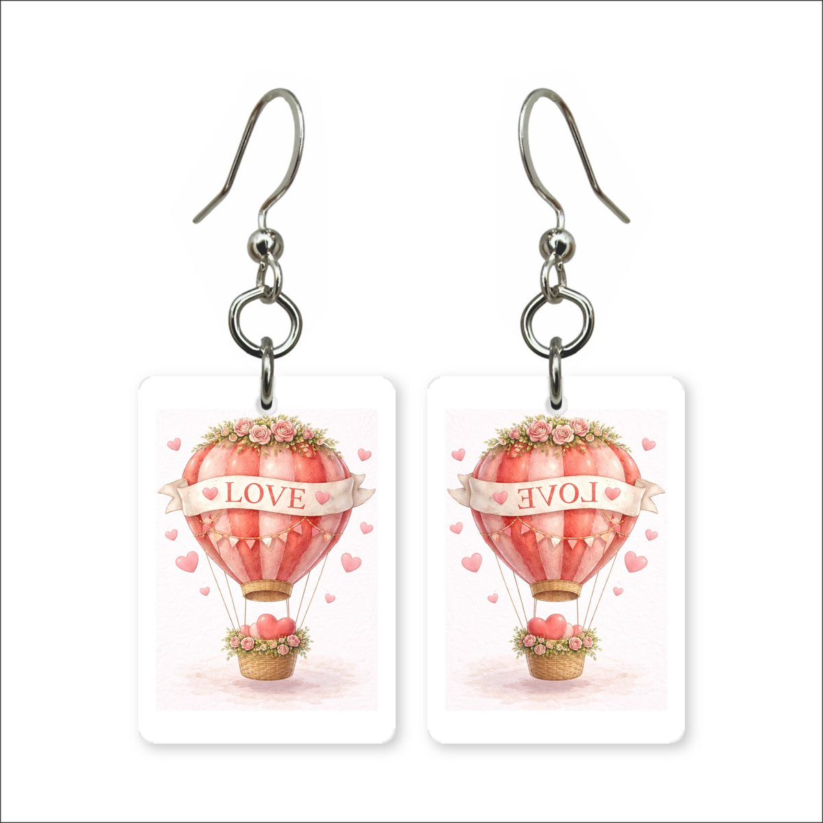 Love Hot Air Balloon Earrings | FWP17C