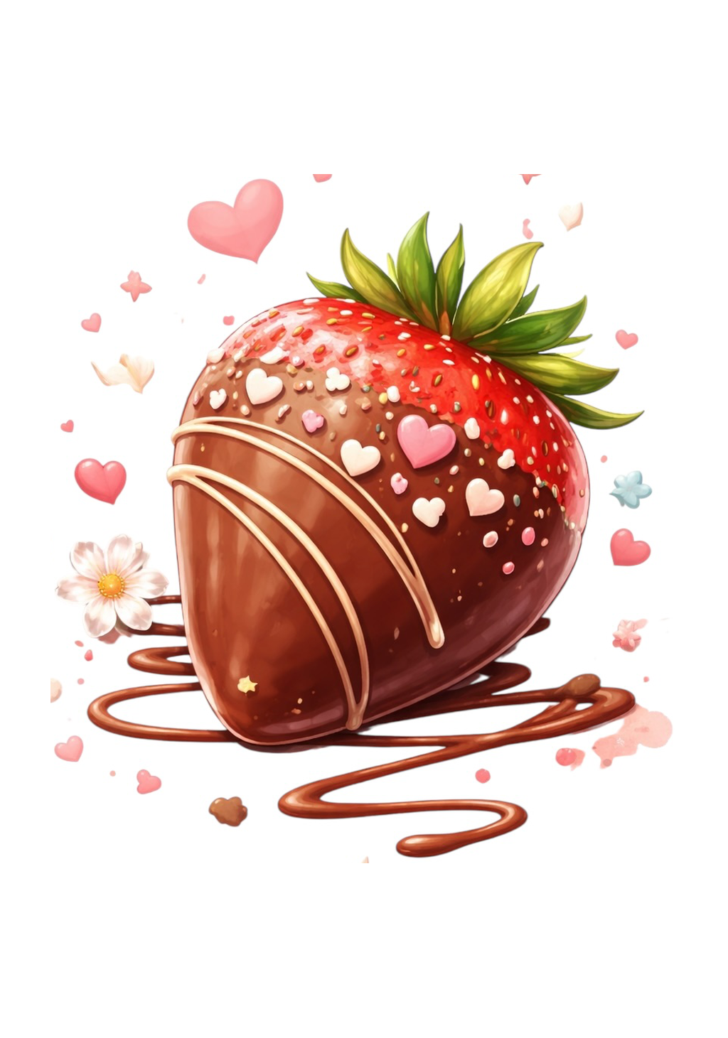 Chocolate Strawberry Earrings | FWP17E